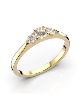Festive Megan morganit trestens diamantring 571-034M-KK