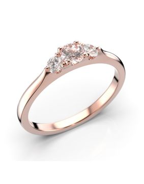 Festive Megan morganit trestens diamantring 571-034M-PK