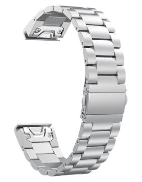 Tiera Garmin Fenix Classic stålarmband quick release 26 mm