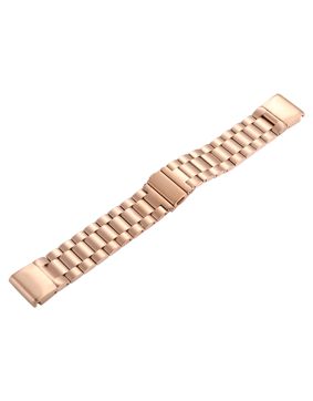 Tiera Garmin Fenix Classic stålarmband quick release rosa guld 22 mm