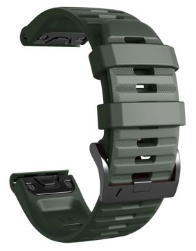 Tiera Garmin Fenix silikonarmband grön quick release 26 mm