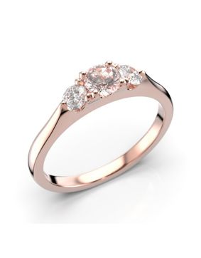 Festive Megan morganit trestens diamantring 572-050M-PK