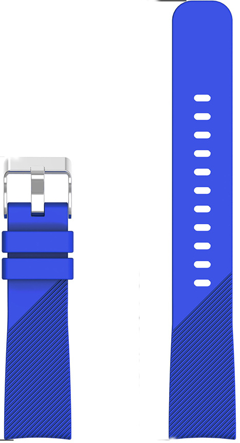 Tiera blått silikonarmband 20 mm med quick release