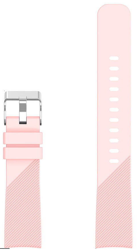 Tiera pink silikonarmband 20 mm med quick release