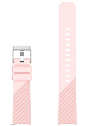 Tiera pink silikonarmband 20 mm med quick release
