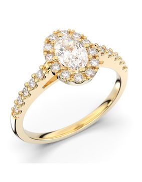 Festive Evelyn halo-diamantring 577-072-KK