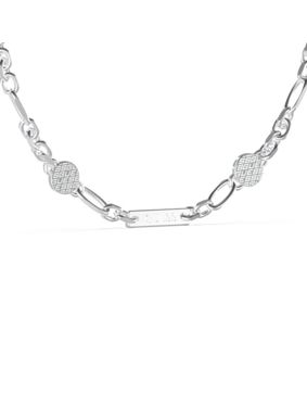 GUESS kings road stålfärgad halsband med platta JUMN03227JWSTT/U