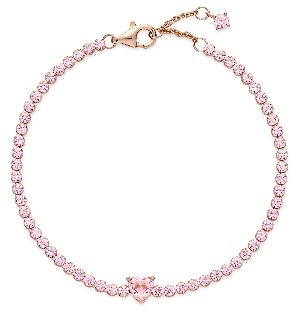 Pandora chain Sparkling Heart Tennis Bracelet armband 580041C01