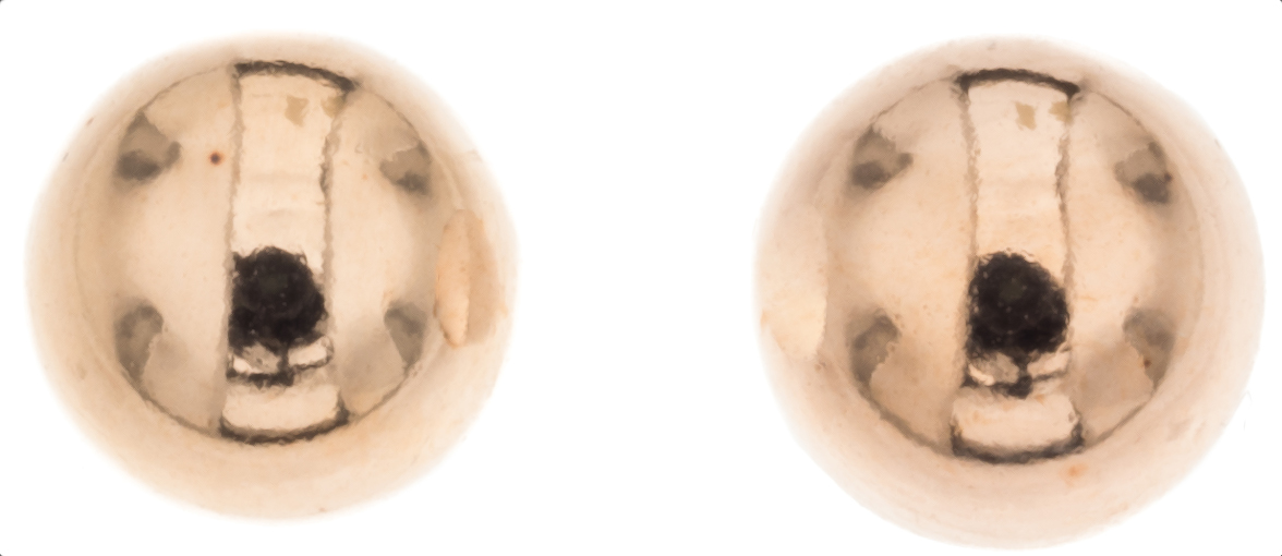 Silver Bar kulaörhängen 10 mm guldpläterad 5843