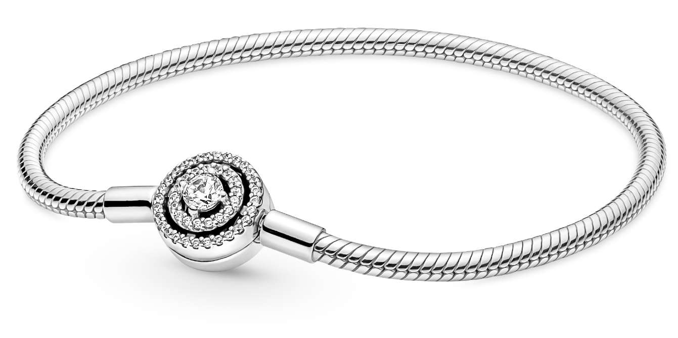Pandora Moments Halo Snake Chain Bracelet armband 590038C01