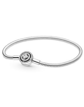 Pandora Moments Halo Snake Chain Bracelet armband 590038C01