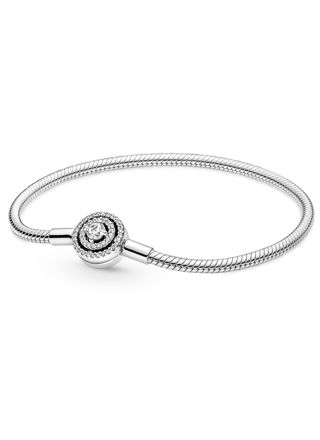 Pandora Moments Halo Snake Chain Bracelet armband 590038C01
