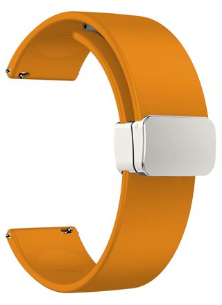 Tiera silikonarmband med magnetlås oranssi 20 mm 