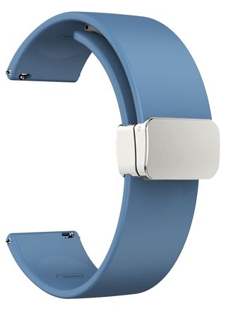 Tiera silikonarmband med magnetlås ljusblå 20 mm 