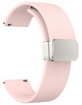 Tiera silikonarmband med magnetlås rosa 20 mm