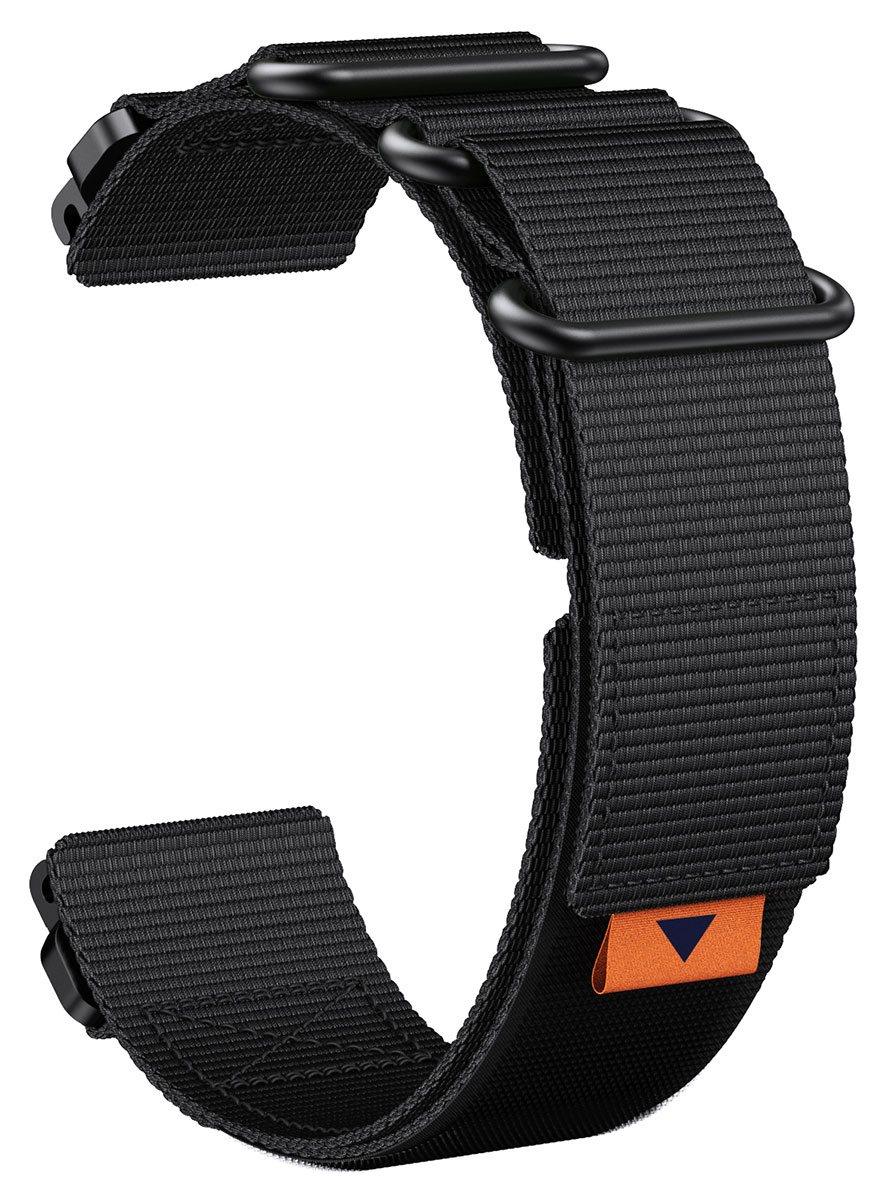 Tiera Garmin Fenix nylonarmband quick release svart 26 mm