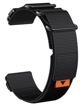 Tiera Garmin Fenix nylonarmband quick release svart 26 mm