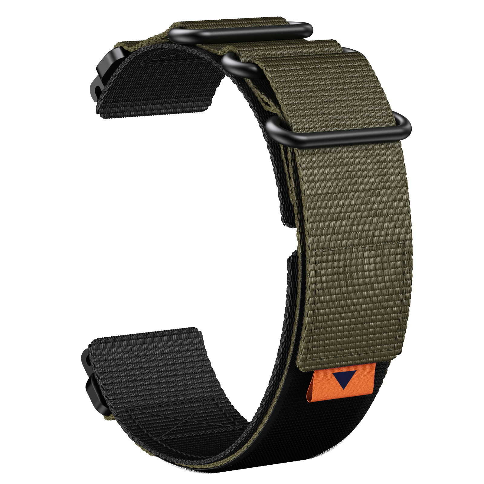 Tiera Garmin Fenix nylonarmband quick release grön 22 mm