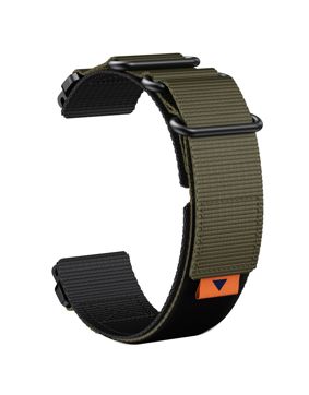 Tiera Garmin Fenix nylonarmband quick release grön 22 mm