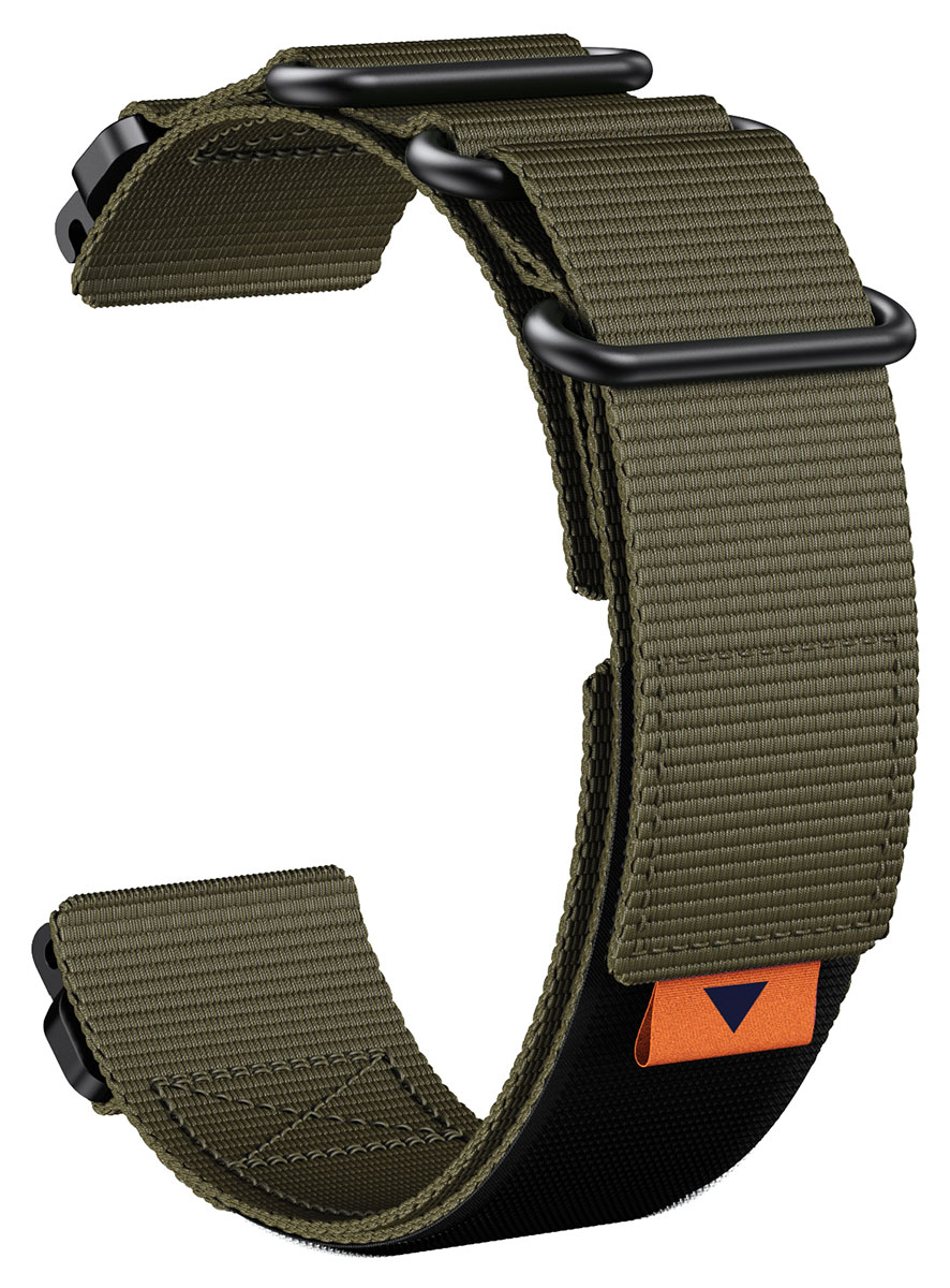 Tiera Garmin Fenix nylonarmband quick release grön 26 mm