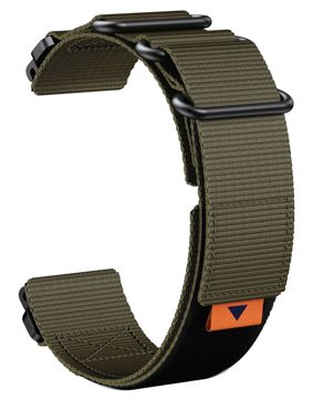 Tiera Garmin Fenix nylonarmband quick release grön 26 mm