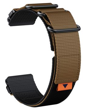 Tiera Garmin Fenix nylonarmband quick release brun 26 mm