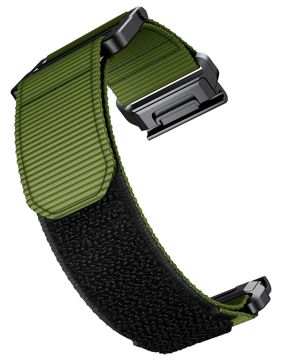 Tiera Garmin Fenix 22 mm grön nylonarmband quick release