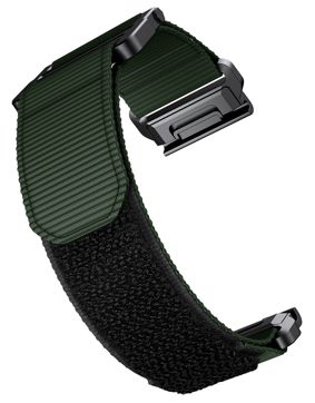 Tiera Garmin Fenix 26 mm grön nylonarmband quick release