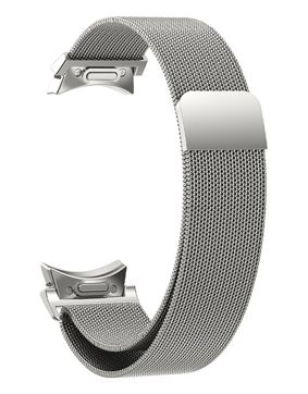 Tiera Samsung Galaxy Watch6 Milanese stålarmband quick release Silver