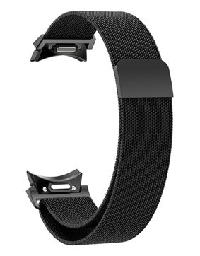 Tiera Samsung Galaxy Watch6 Milanese stålarmband quick release Black