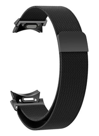 Tiera Samsung Galaxy Watch6 Milanese stålarmband quick release Black