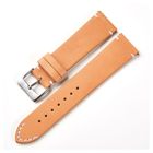Tiera läderarmband kaki med snabbfäste 16 mm