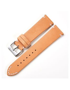 Tiera läderarmband kaki med snabbfäste