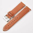 Tiera läderarmband ljusbrun med snabbfäste 16 mm