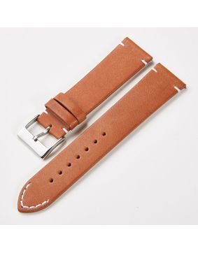 Tiera läderarmband ljusbrun med snabbfäste