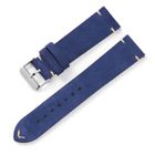 Tiera mocka läderarmband mörkblå 22 mm