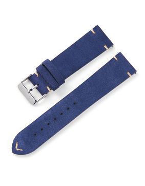 Tiera mocka läderarmband mörkblå