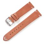 Tiera läderarmband ljusbrun med v-sömmar 20 mm