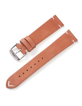 Tiera läderarmband ljusbrun med v-sömmar