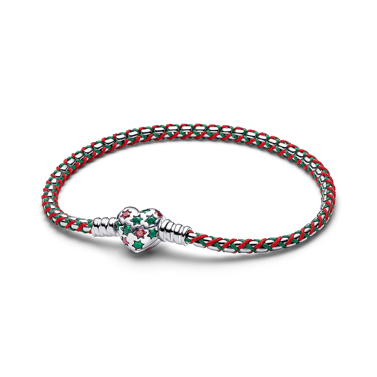 Pandora Moments pepparmintgrönt silverarmband 595068C01