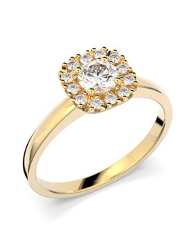 Festive Josefiina halo-diamantring 596-042-KK