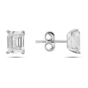 Lykka Casuals baquette silverörhängen  main product photo