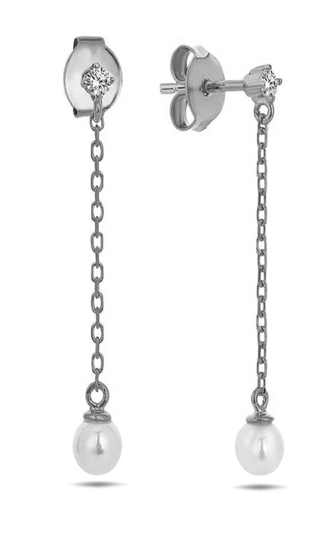 Lykka Pearls pärlörhängen med kedja