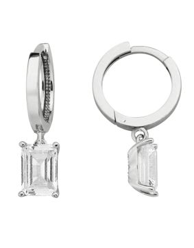 Baquette silverhoops