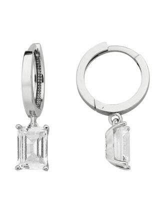 Baquette  silverhoops
