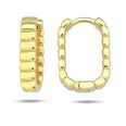 Guldpläterat Oblong silverhoops