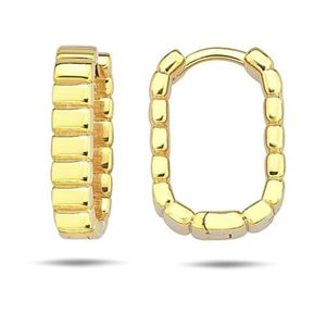 Guldpläterat Oblong silverhoops  main product photo