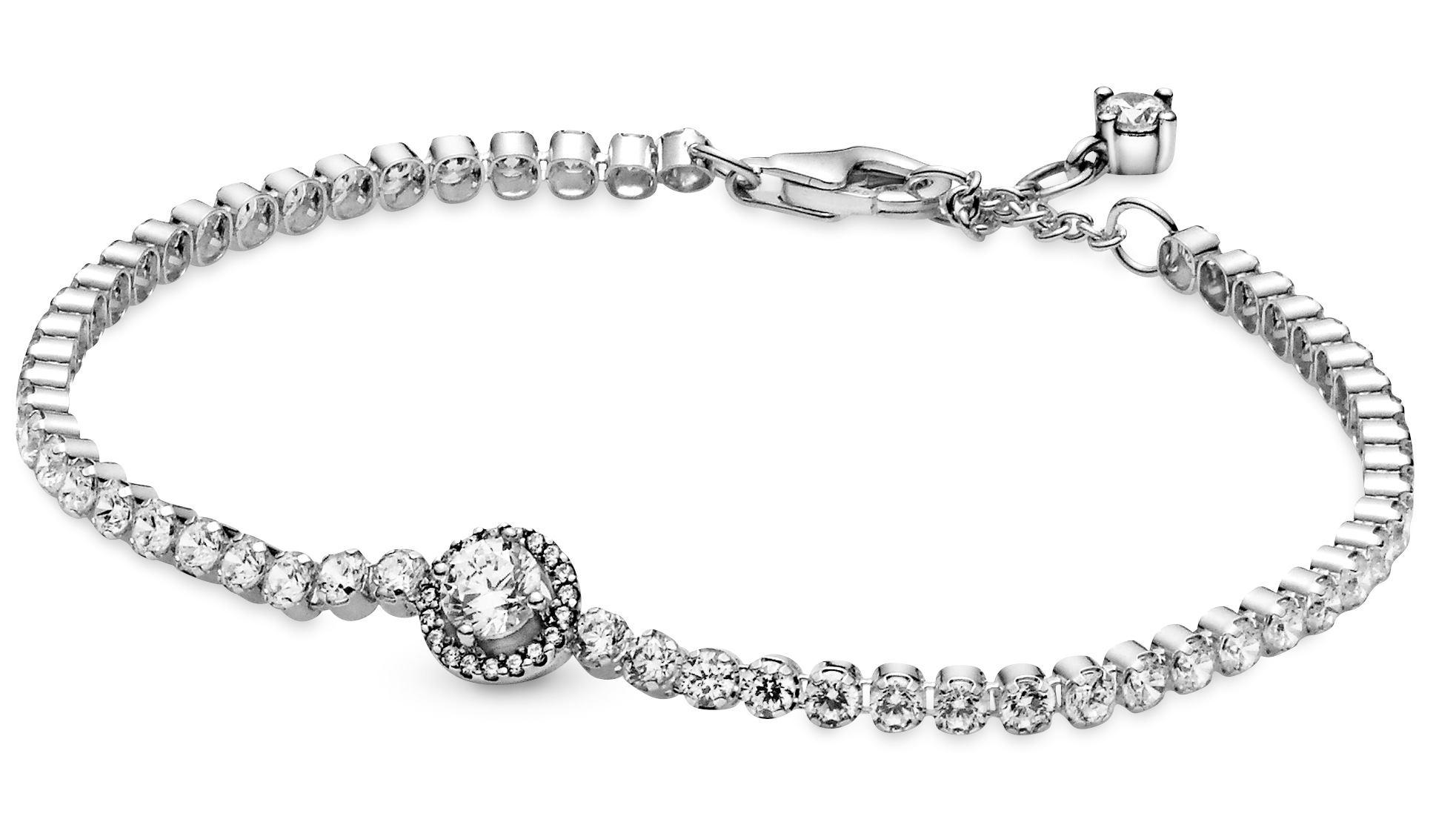 Pandora Sparkling Halo Tennis armband 599416C01