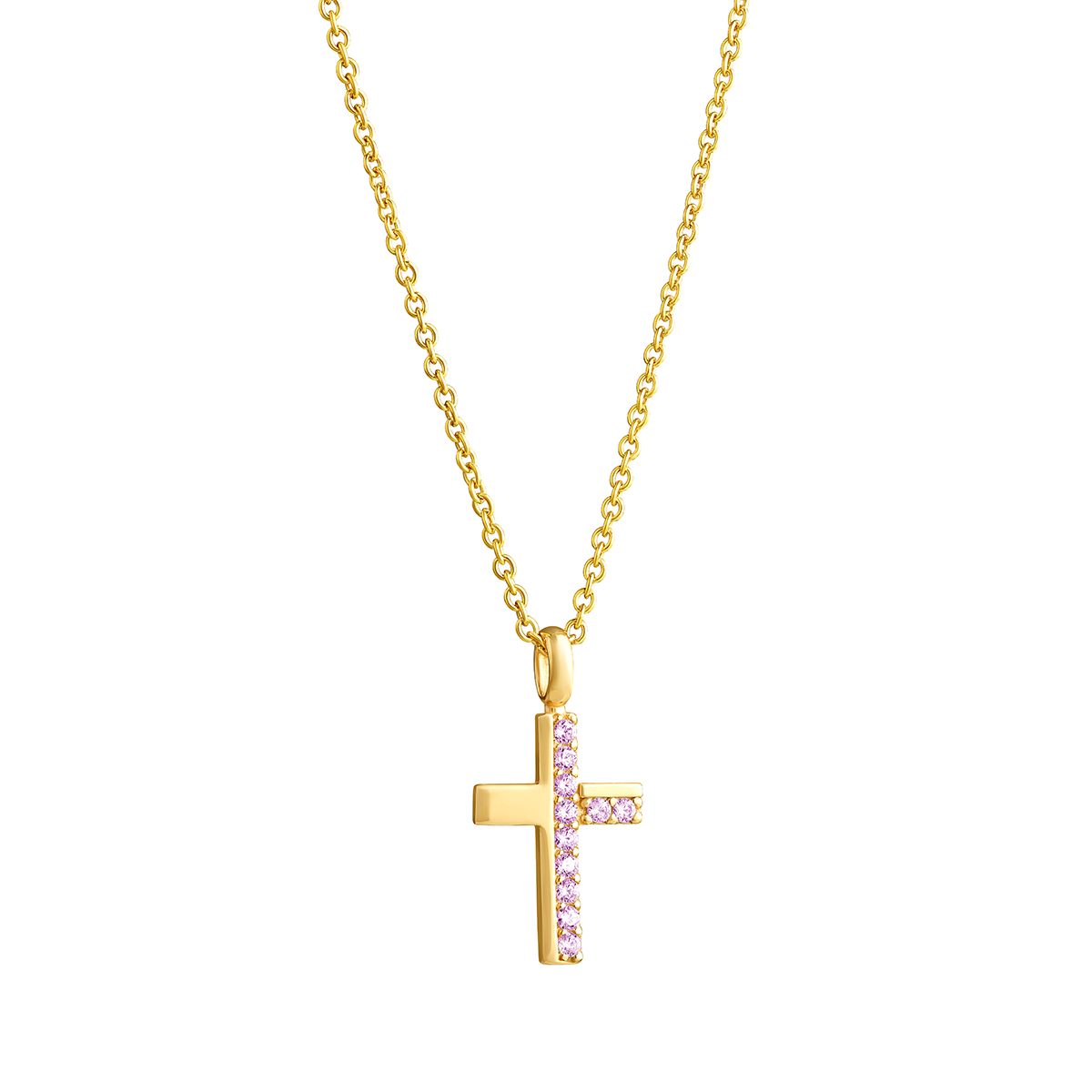 Lempikoru Moment of Joy guldpläterad silver korshalsband 59 012 06 500