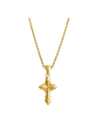 Lempikoru Cuirass guldpläterad silver korshalsband stor 59 290 00 500